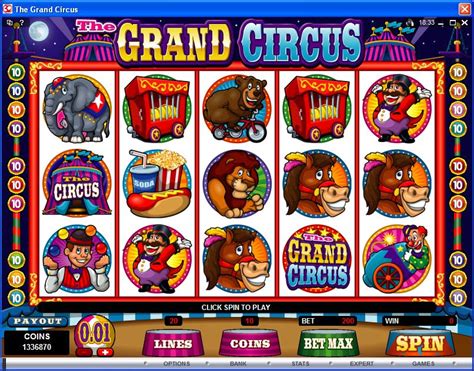 grand circus slot machine